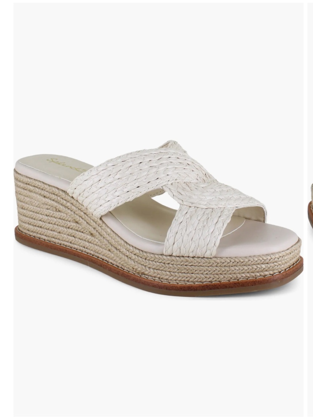 NEW🌸Splendid Daria Raffia platform Wedge sandal in Oat $129